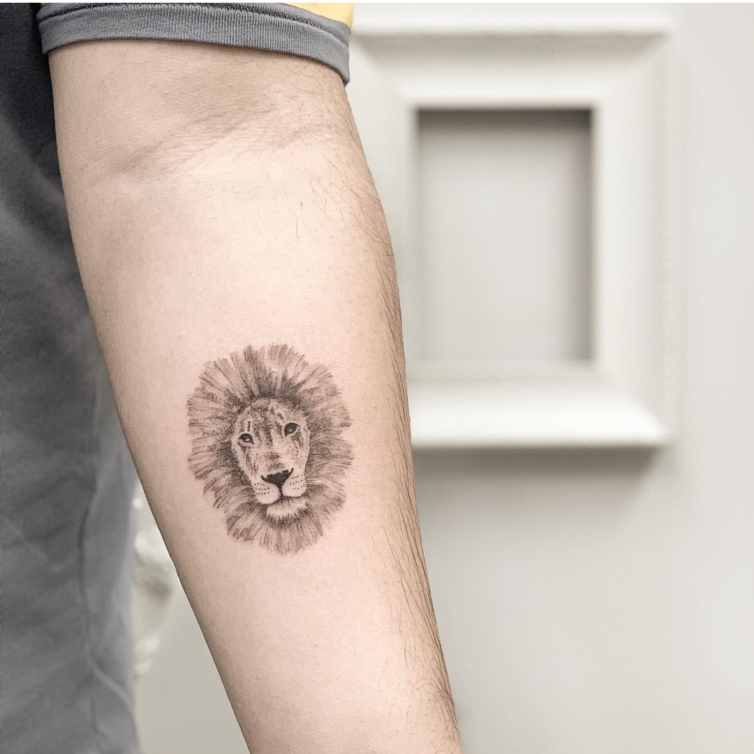 Lion tattoo for strength