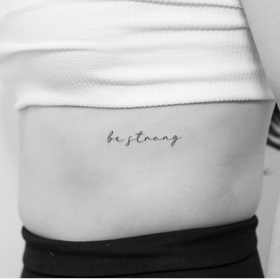 Be strong tattoo