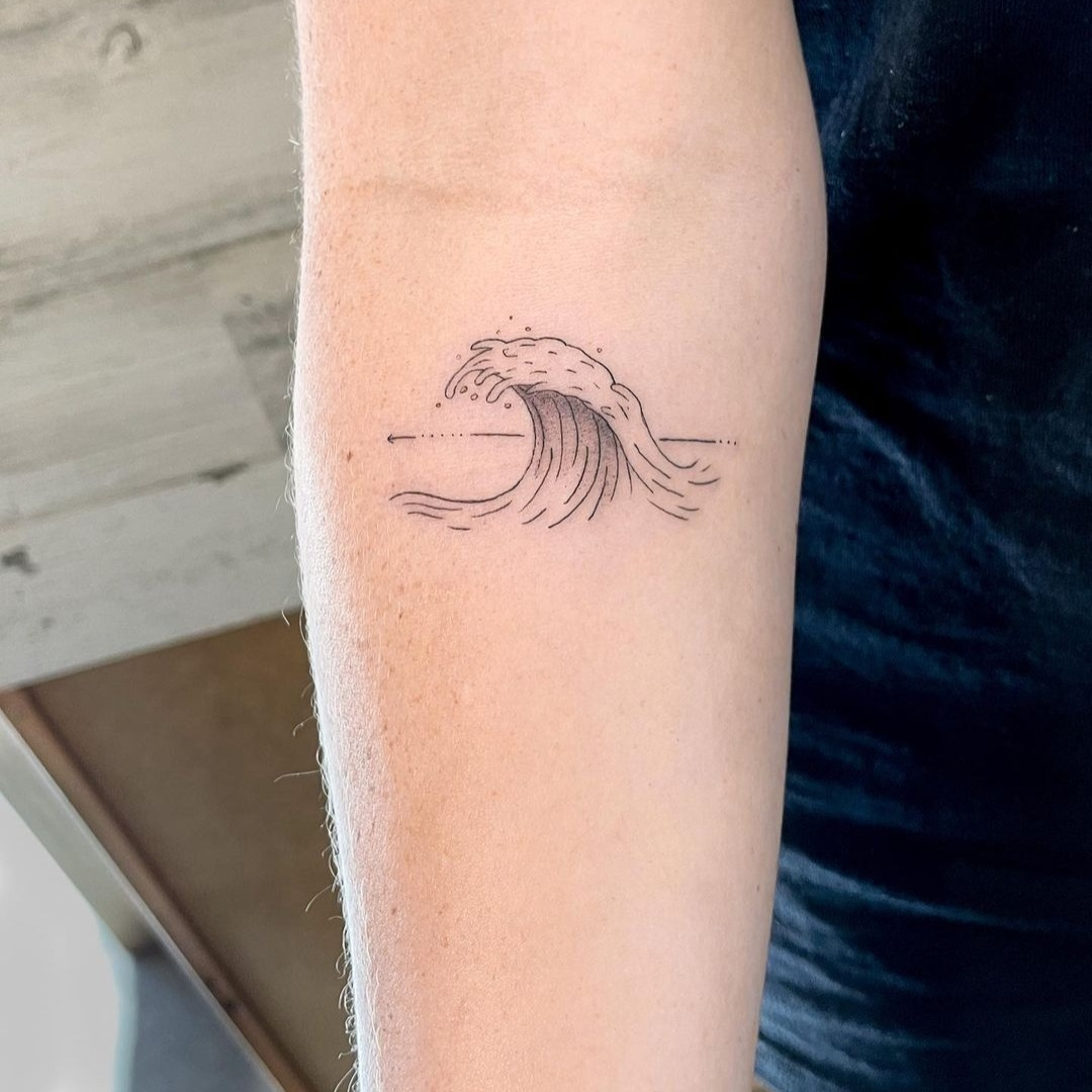 Wave Strength Tattoo