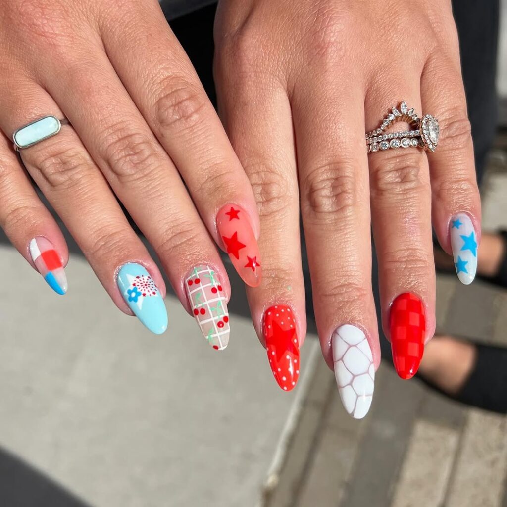 Mix and Match Memorial Day Nails