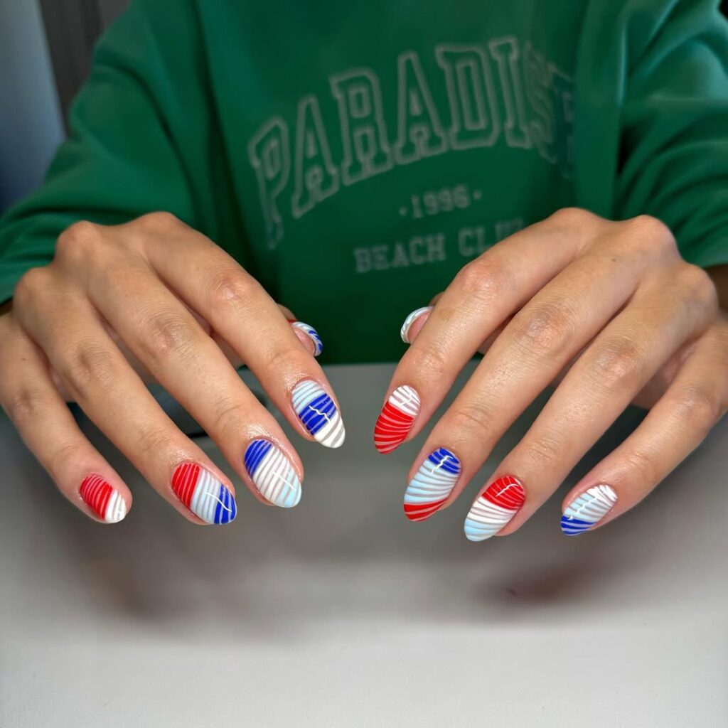  Zebra Independence Day Nails