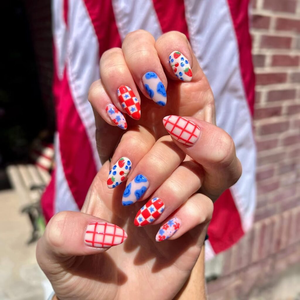 Checkmate 4th of July Nails
