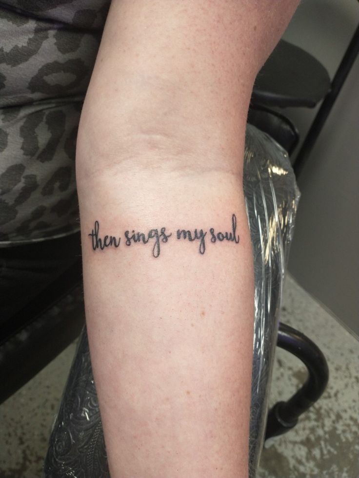 Lyric Memorial Tattoo