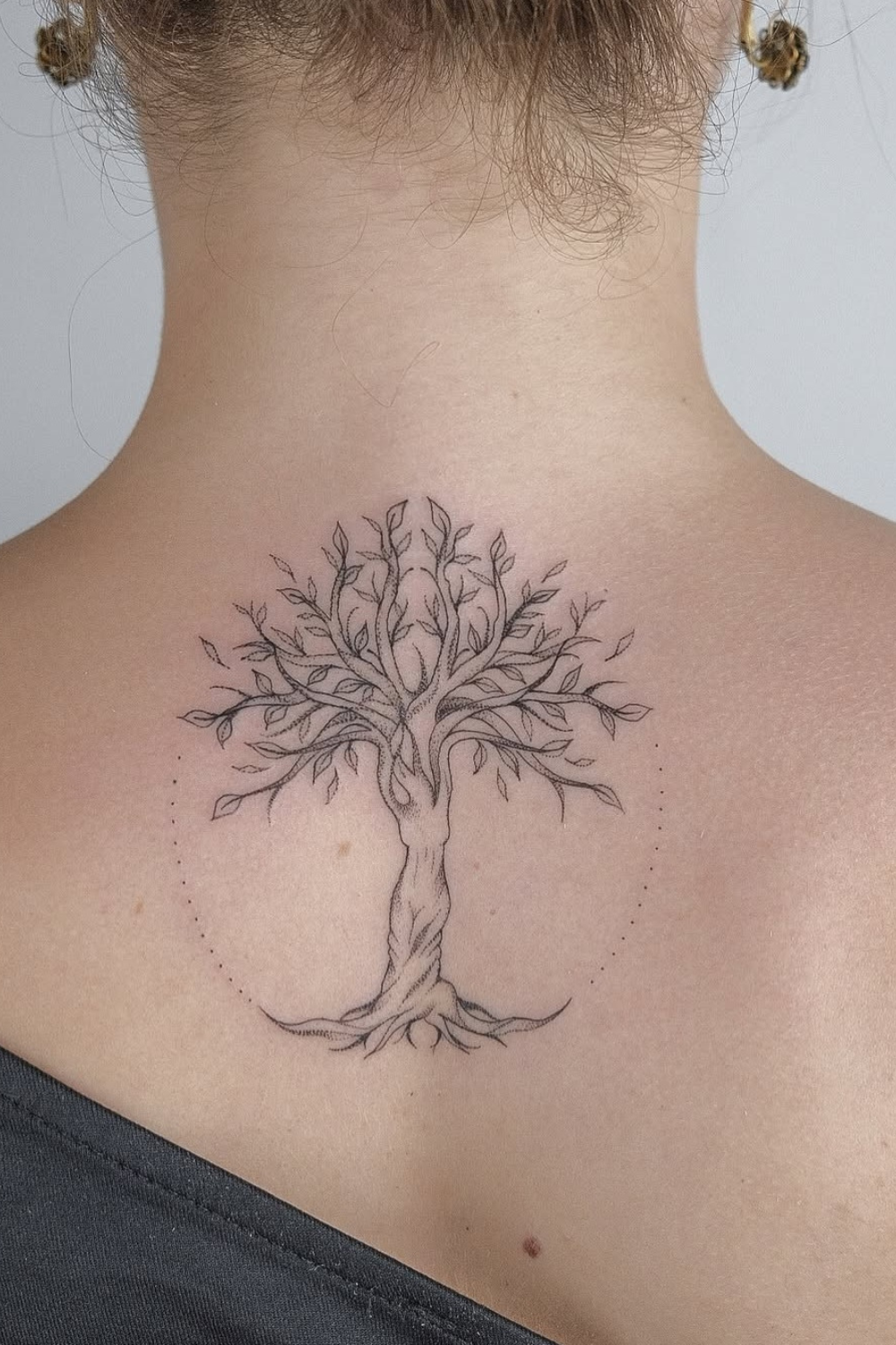Minimalist Tree of Life Tattoo