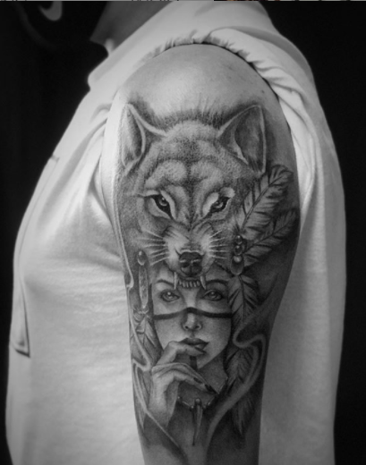 Native American Tattoos - Animal Spirits, Arrows & Feathers [2024 ...