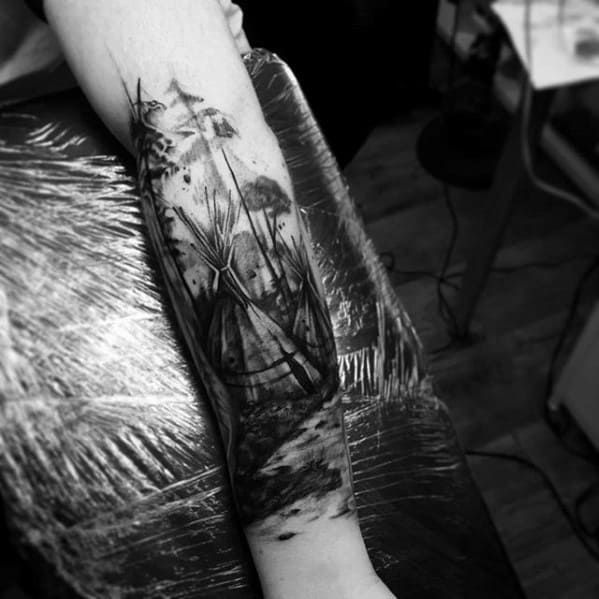 40 Teepee Tattoo Designs for Men [2024 Inspiration Guide]