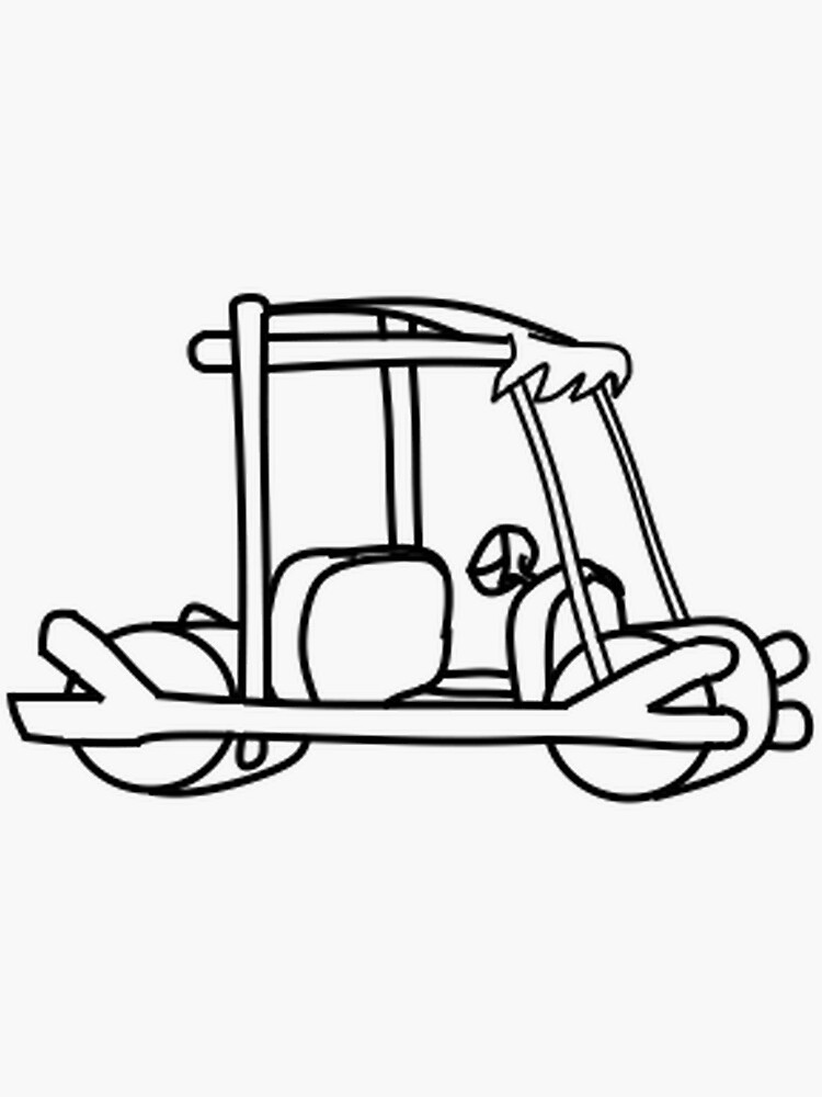 CAR of Flintstone | Sticker