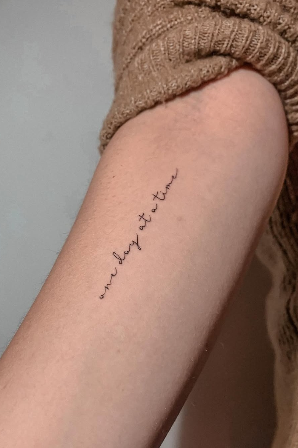 One day at a time tattoo