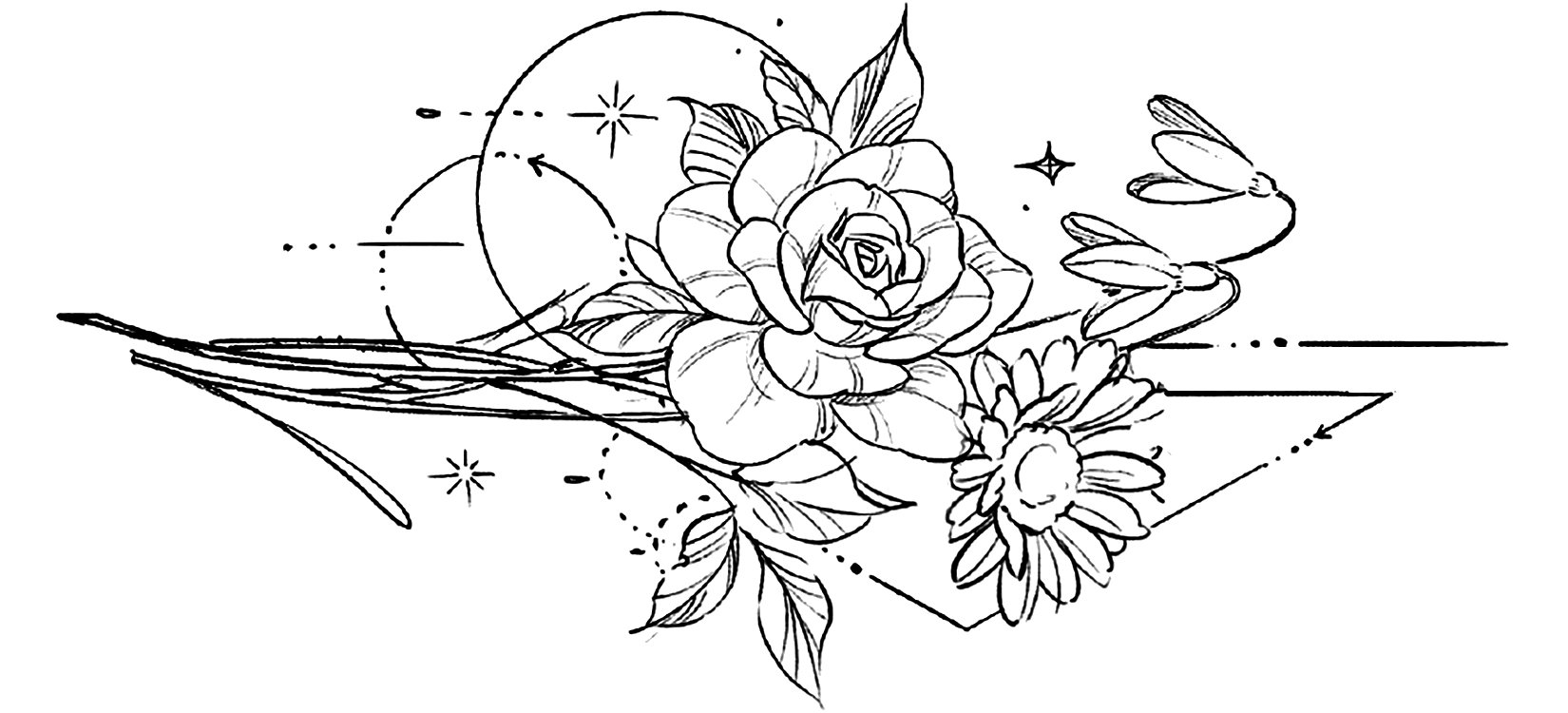 Geometric Rose Tattoos: Modern Elegance (6 Ideas) | Inkbox™