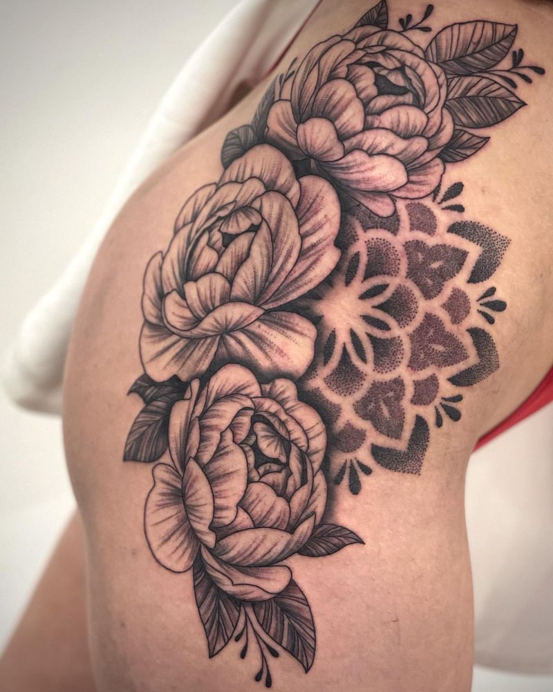 Rose Mandala Tattoo