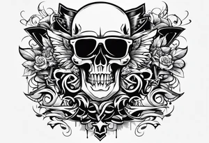 Negative space Tattoo Style | TattoosAI