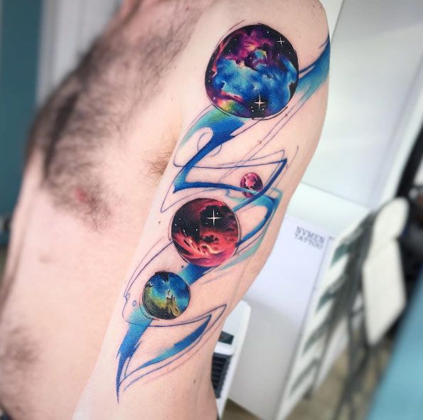 60 Creative and Cool Cosmic Tattoo Designs - TattooBlend