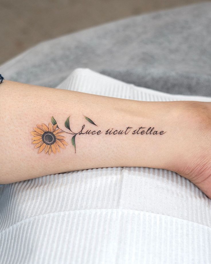 Sunflower Tattoo, Small Sunflower Tattoo, Sunflower Tattoo Ideas ...