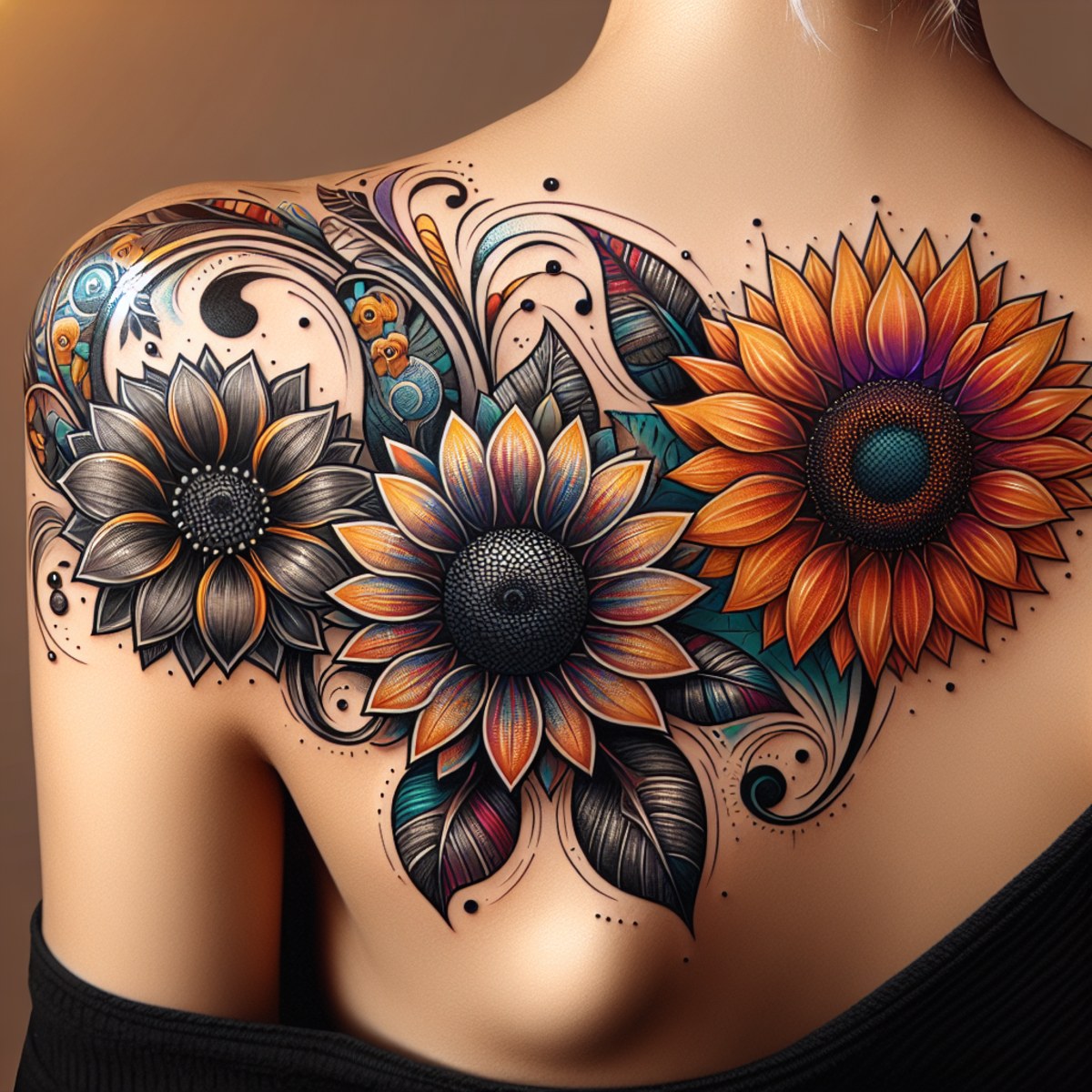 Best Sunflower Sleeve Tattoo Ideas | Vondy