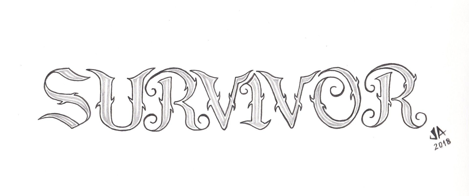 Survivor Tattoo Design