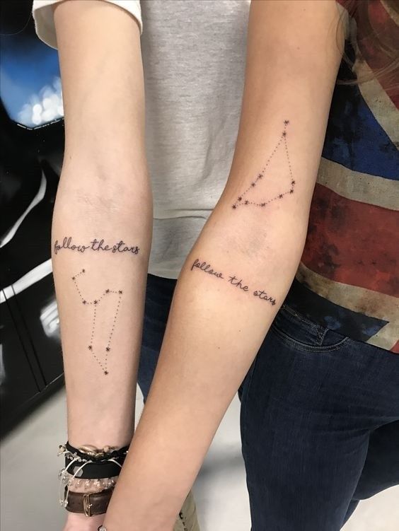 Matching Constellation Tattoo
