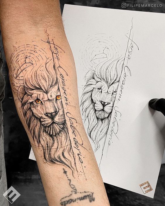 60 Wild Lion Tattoos Representing Strength, Power, and Courage ...