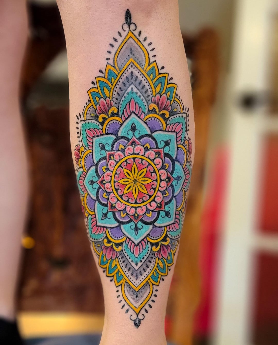 Colorful Mandala by Adam Sky, Morningstar Tattoo, Belmont, Bay ...