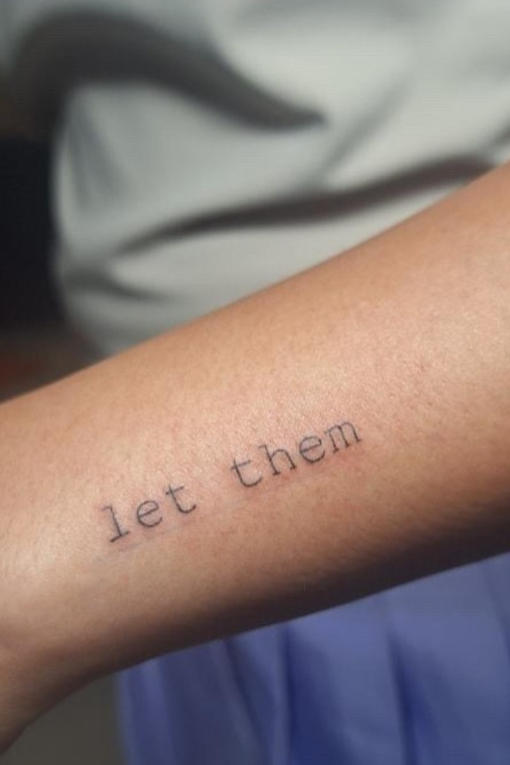 Let Them Tattoo Typewriter font