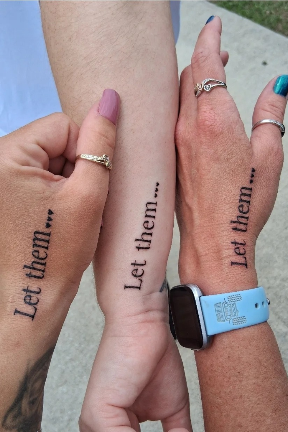 Let Them Matching Tattoos