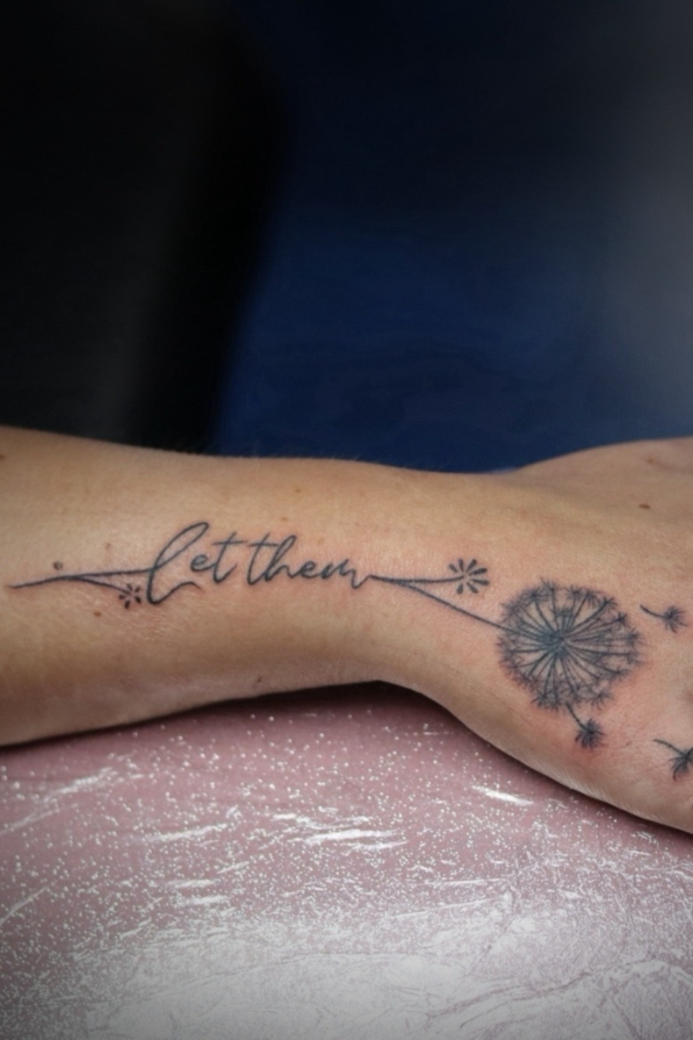 let them tattoo on arm