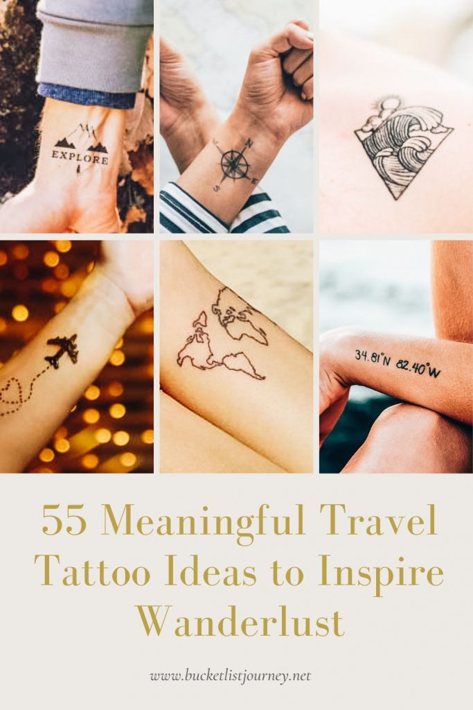 55 Meaningful Travel Tattoo Ideas to Inspire Wanderlust