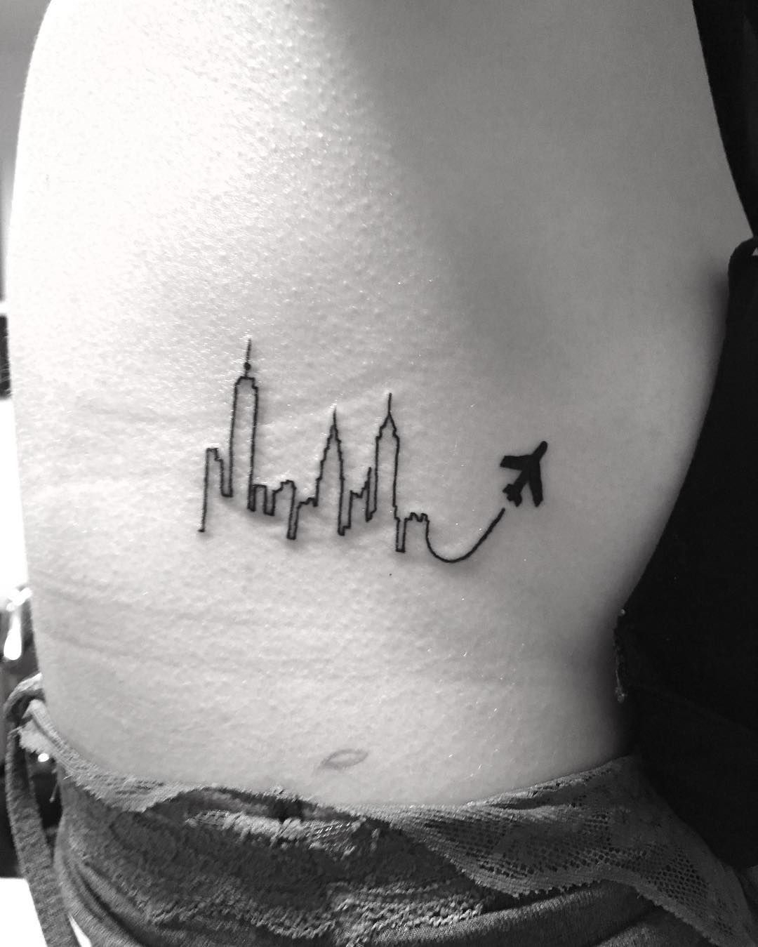 32 City Skyline Tattoos That Prove Home Is Where Your Ink Is
