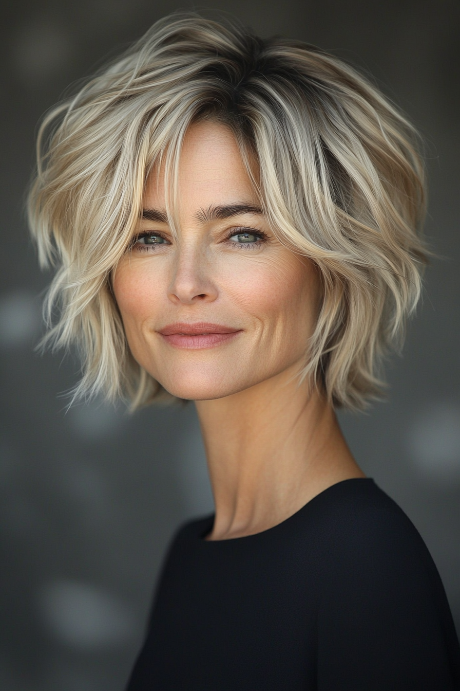 6. Tousled Boy Cut in Sandy Blonde (Short Stylish Hairstyles For Women Over 50) - Short Stylish Hairstyles For Women Over 50