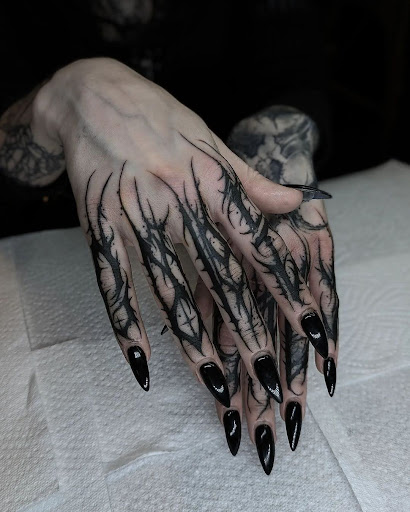 Calligraphy Finger Tattoo