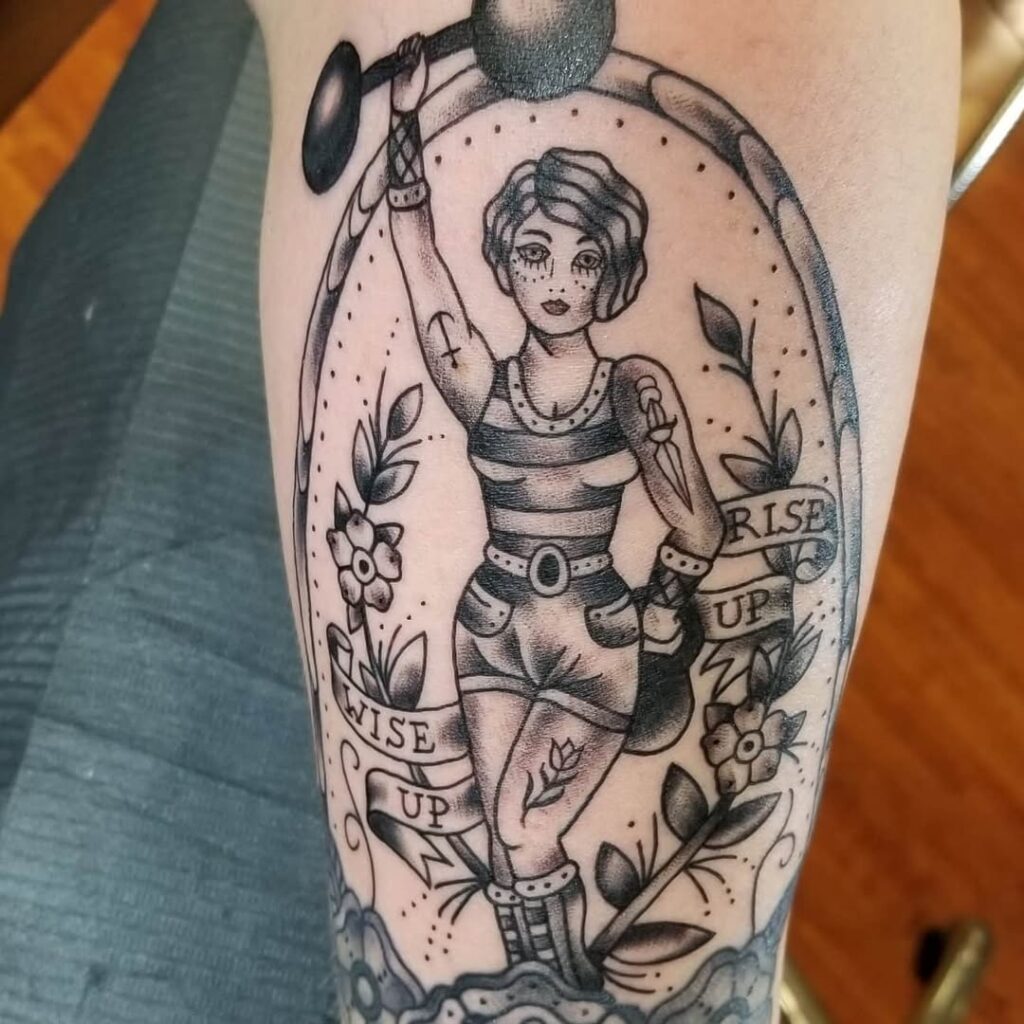 Wise Up Rise Up Tattoo