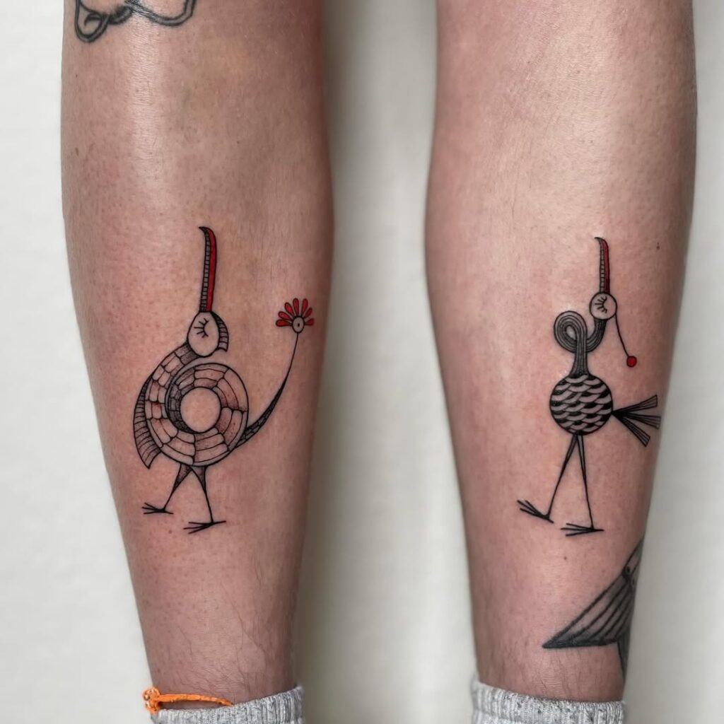 Funky Birds Tattoo