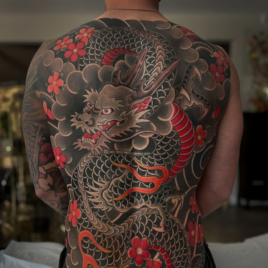 Dragon Back Tattoo