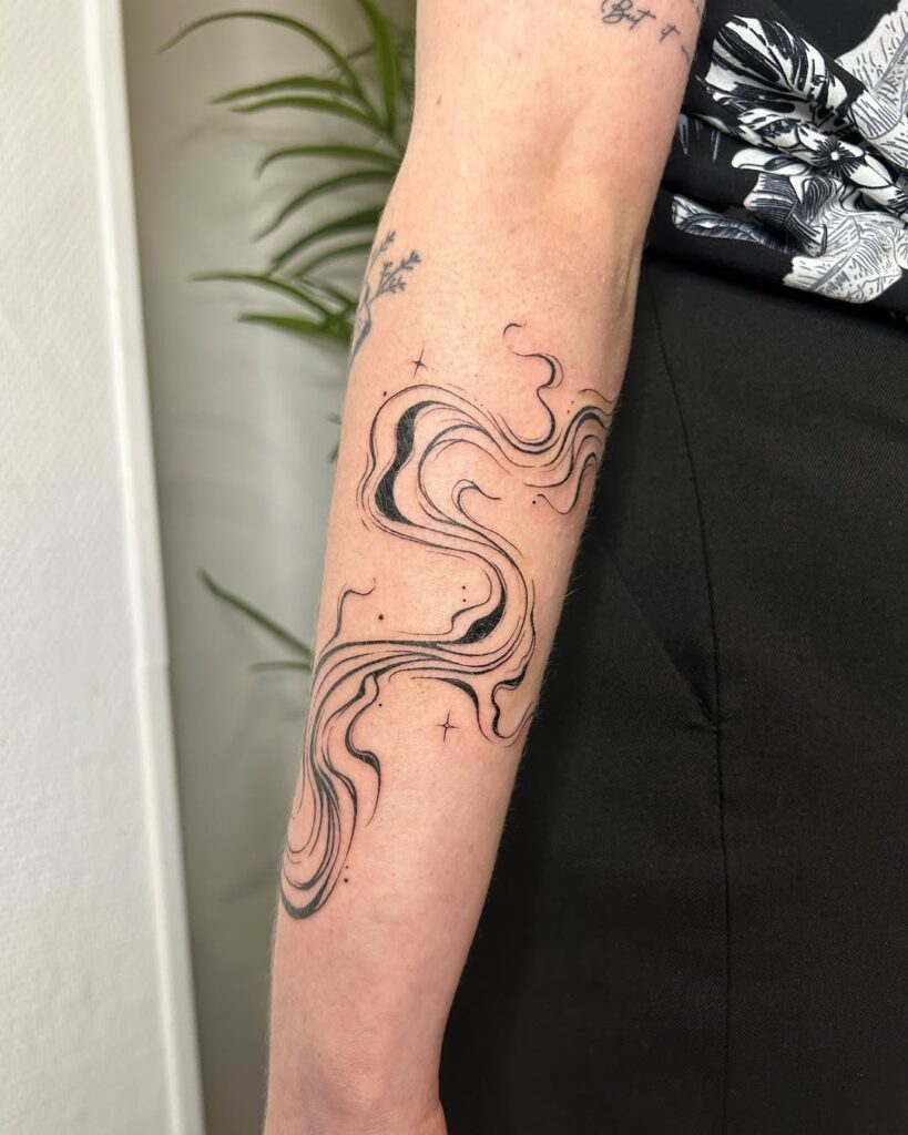 Freehand Abstract Tattoo Art