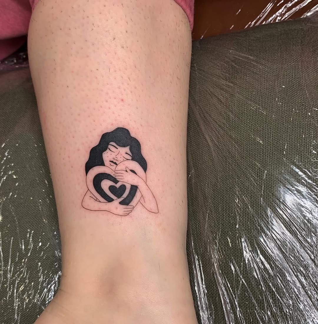 Embrace Yourself with This Heartfelt Tattoo