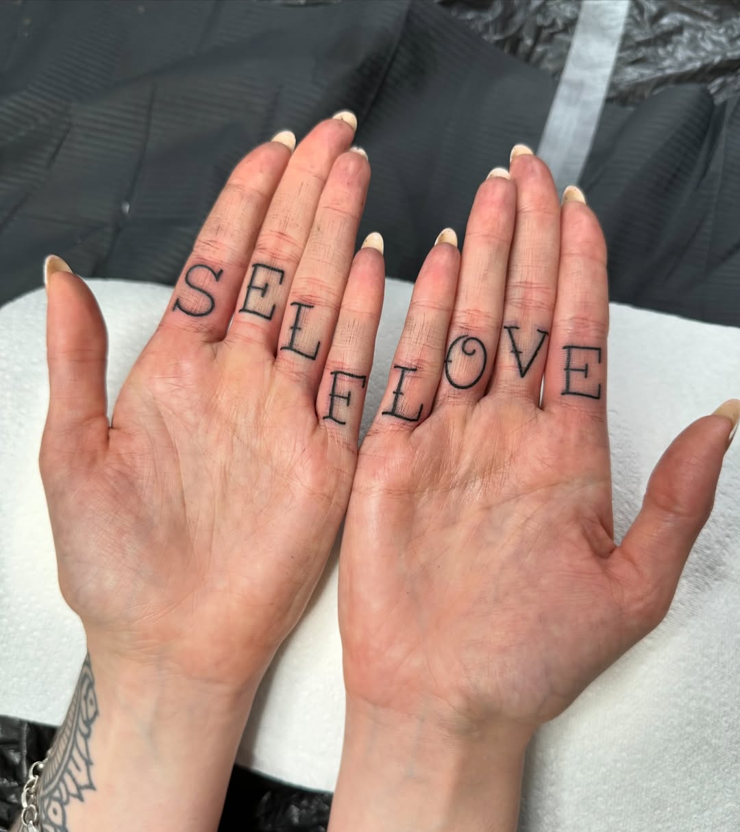 Self Love Tattoo on Hands for Empowerment
