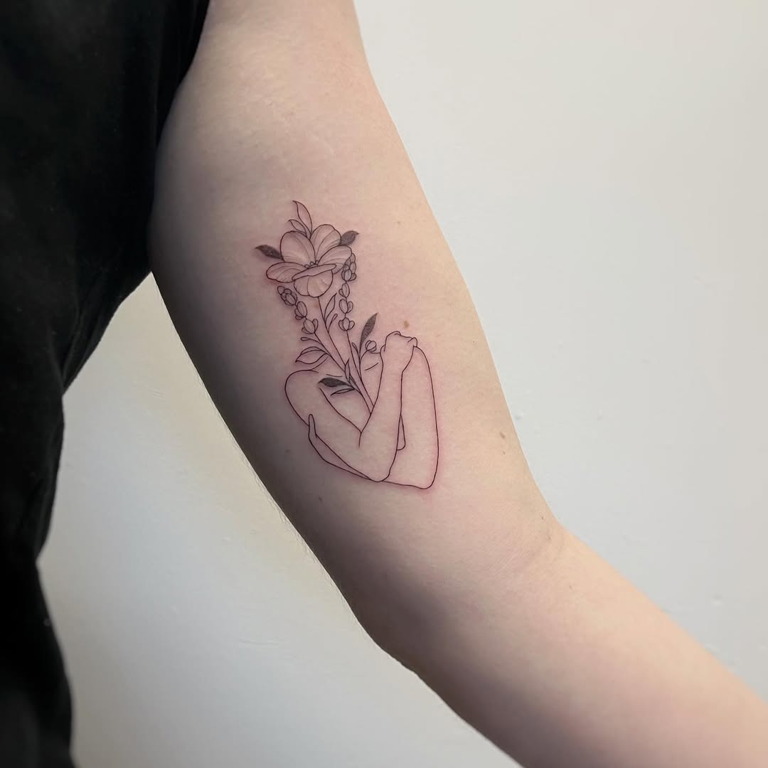 A delicate embrace of nature and self-love