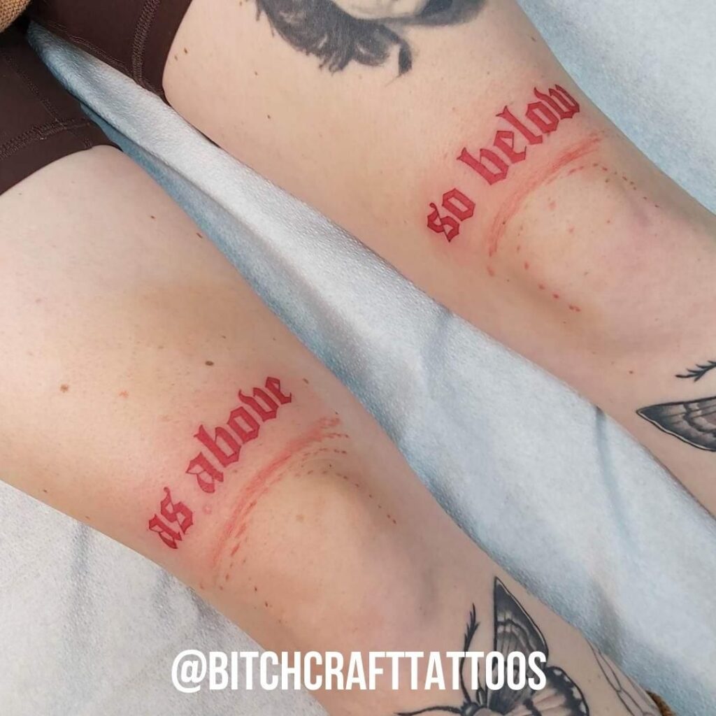 As Above So Below Over The Knees Words Ink