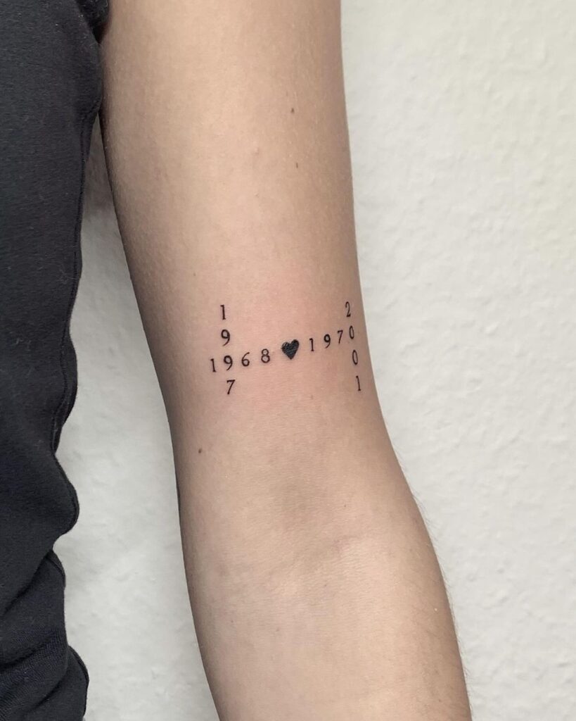 Birth Years Tattoo