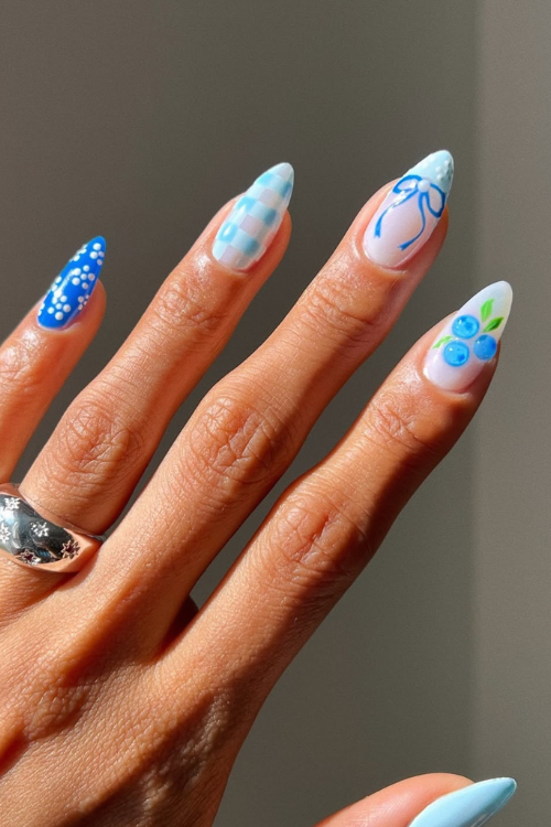 24 Gingham Nails So Cute, Even Blair Waldorf Would Be Jealous