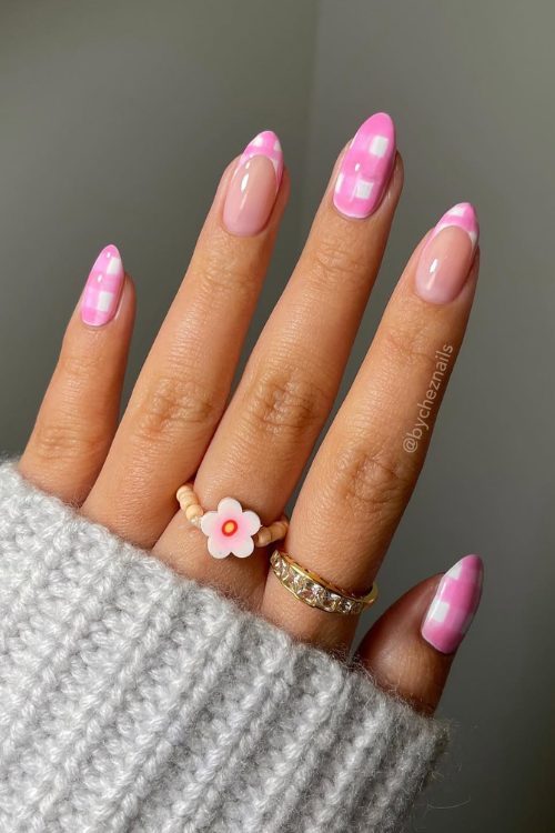 24 Gingham Nails So Cute, Even Blair Waldorf Would Be Jealous