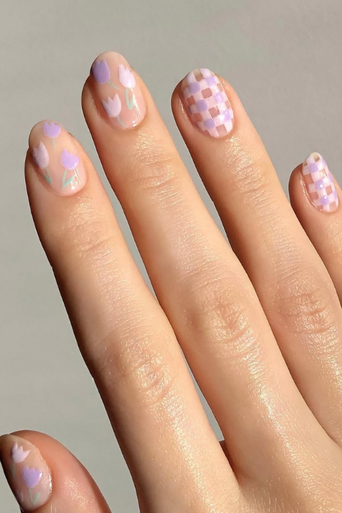 24 Gingham Nails So Cute, Even Blair Waldorf Would Be Jealous