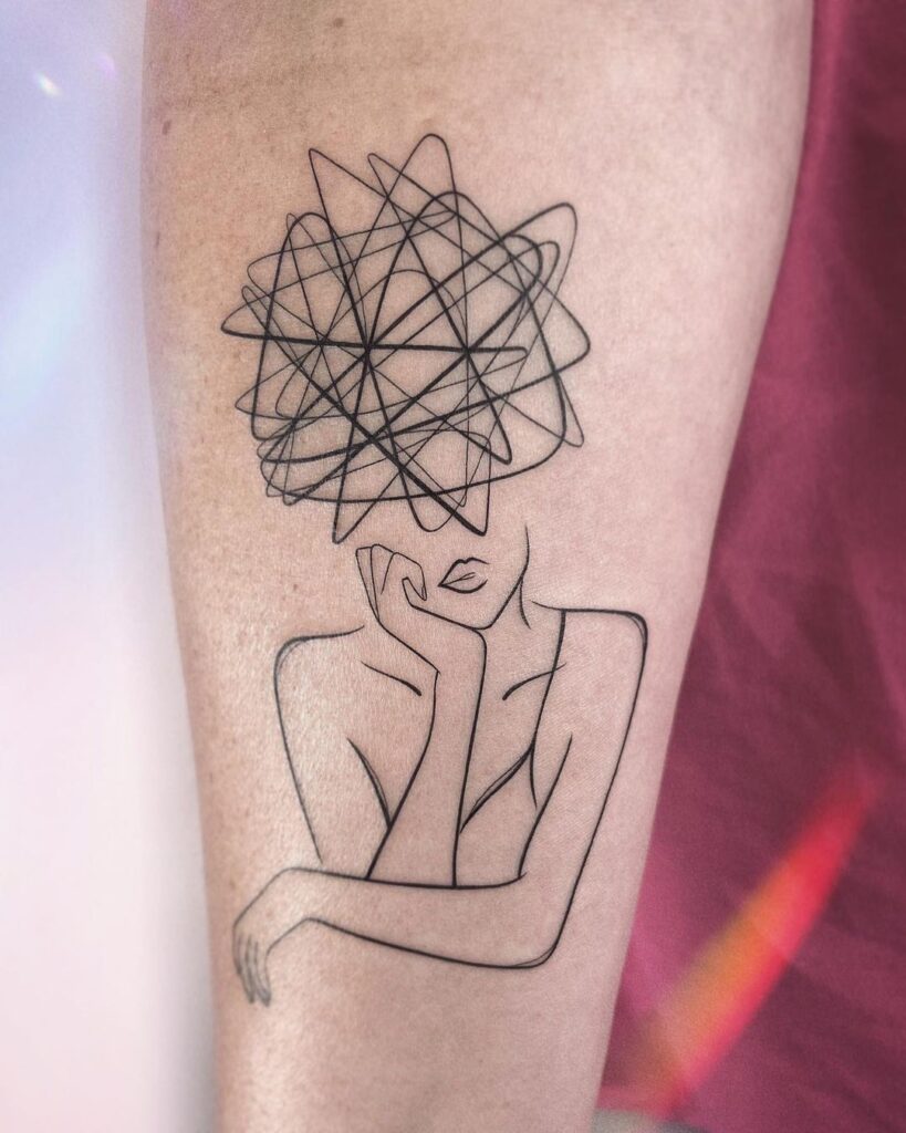 Chaos In Head Tattoo