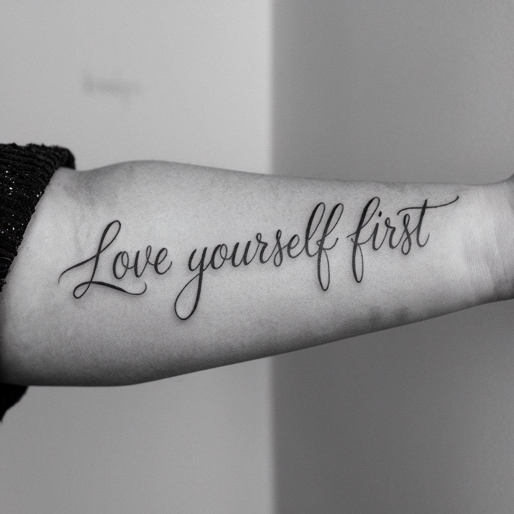 Love Yourself First Tattoo