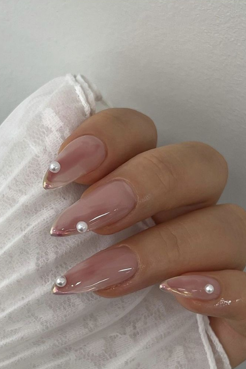 24 Pearl Nails That Look Like Luxury Bottled Into a Mani!
