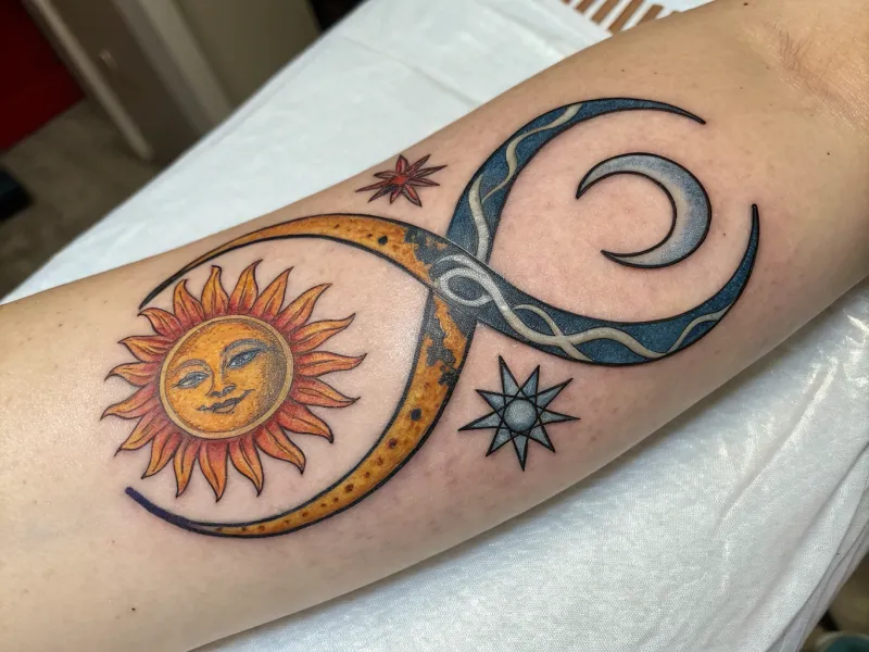 Infinity with Sun and Moon