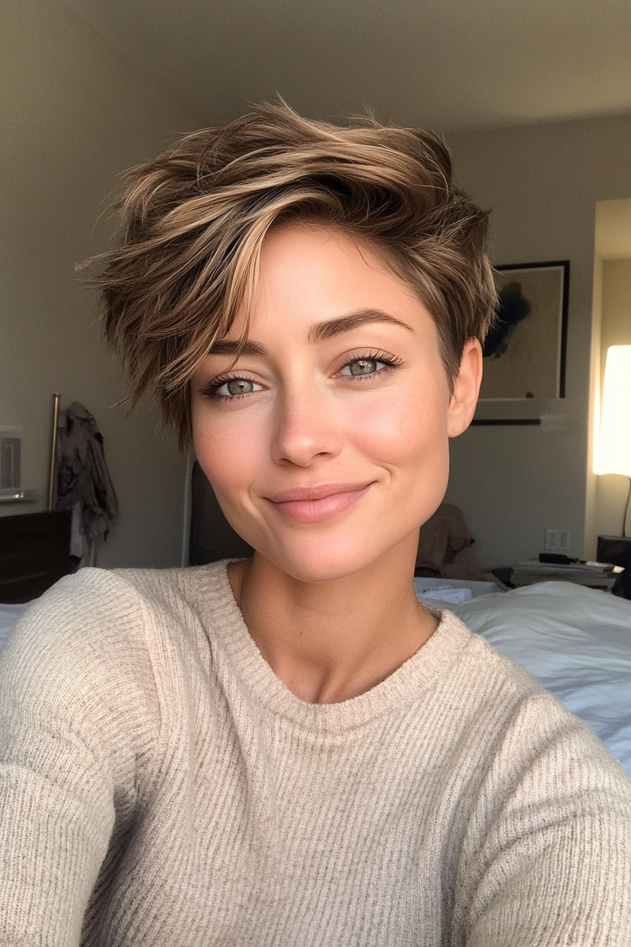 1. Soft Textured Pixie in Light Ash Brown (Hairstyles For Short Hair) - Hairstyles For Short Hair