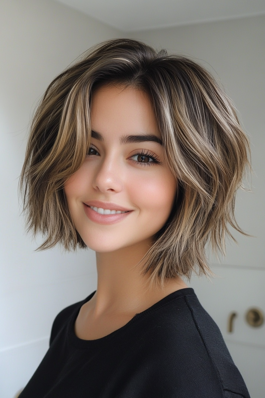 13. Messy Short Shag in Natural Dark Blonde (Hairstyles For Short Hair) - Hairstyles For Short Hair