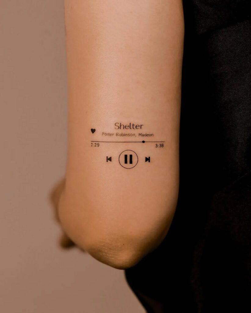 Music Player Tattoo