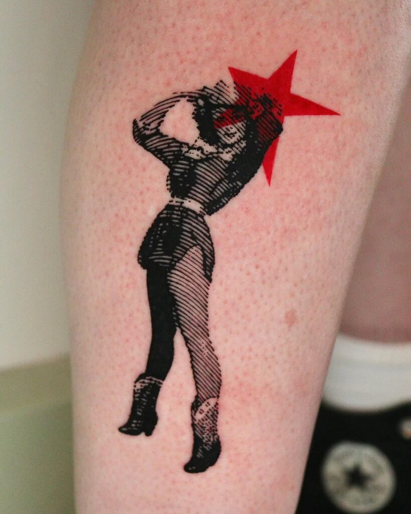 Vintage Cowgirl Tattoo