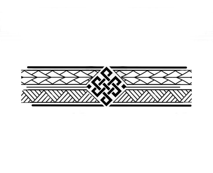 Maori armband stencil